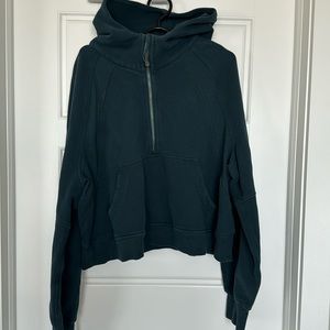 Scuba oversized 1/2 zip hoodie